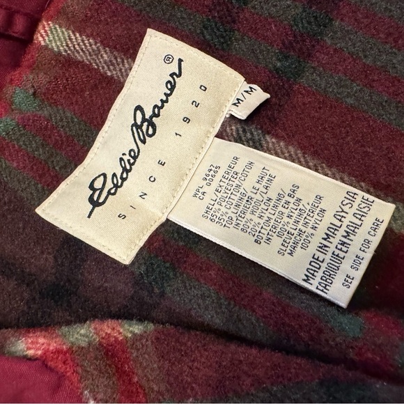Vintage Eddie Bauer Women's Red Hooded Jacket - Picture 3 of 8